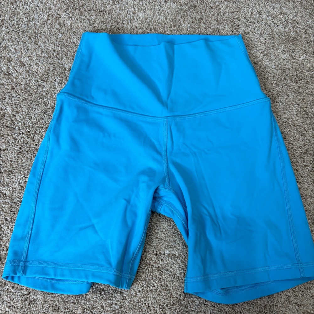 Lululemon Athletica Vibrant Blue Bike Shorts